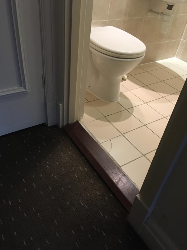 Entrance to the toilet