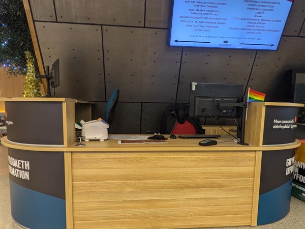 Image of reception desk