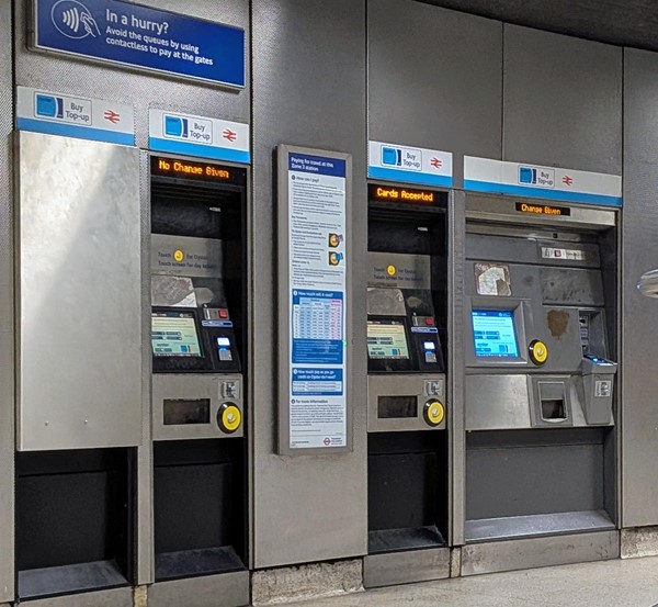 Image of the ticket machines