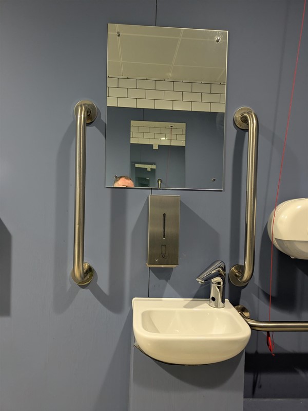 Image of sink in the accessible toilet