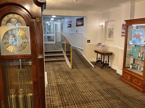Picture of hotel hallway and ramp