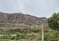 The stepped slopes above the village.