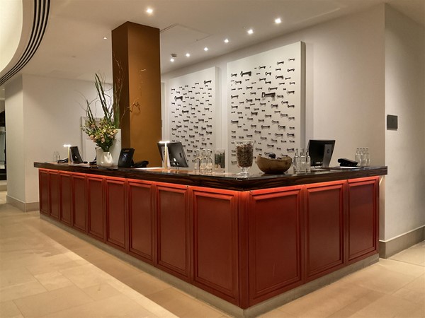 Image of a reception desk