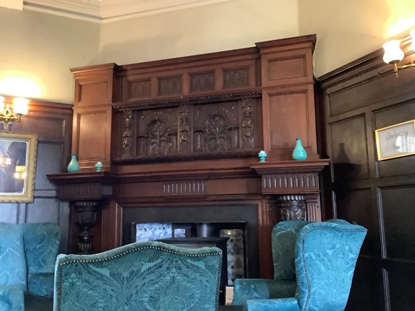 Picture of an ornate fireplace