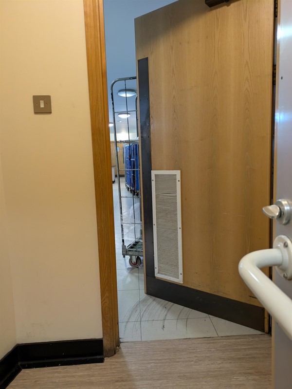 Image of door to the accessible toilet