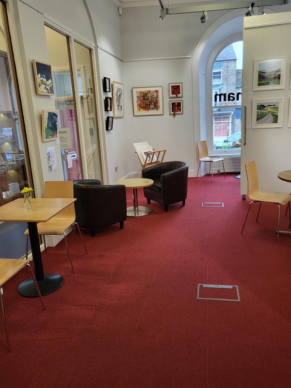 Gallery area and secondary seating area.