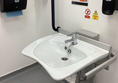 Image of a sink and grabrails