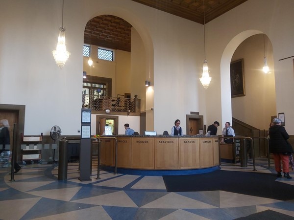 Image of Cambridge University Library interior