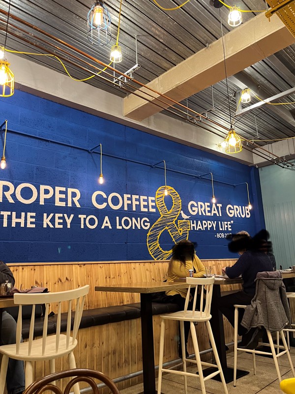 Inside the cafe