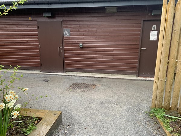 Image of an accessible toilet exterior