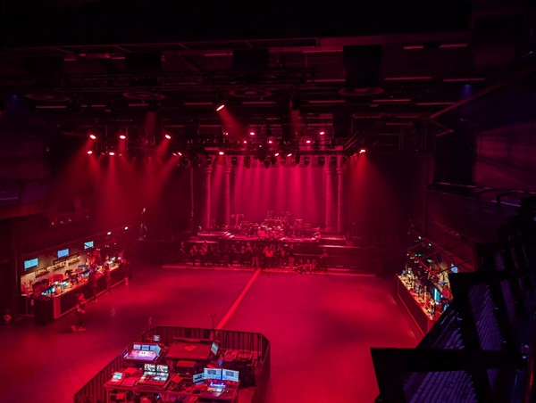 Image of the standing area from the balcony