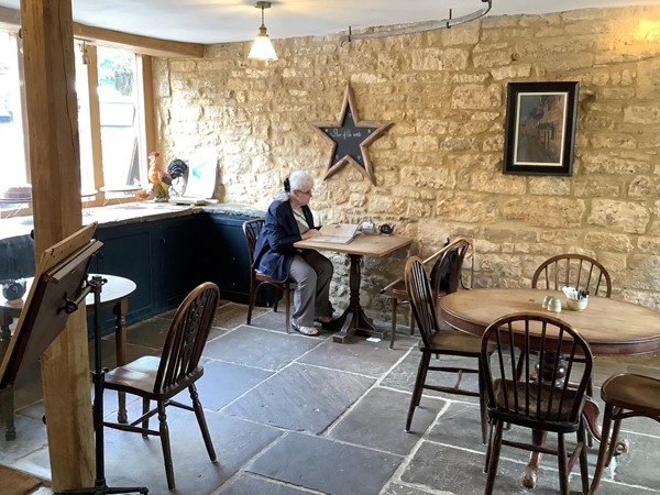 Inside the cafe