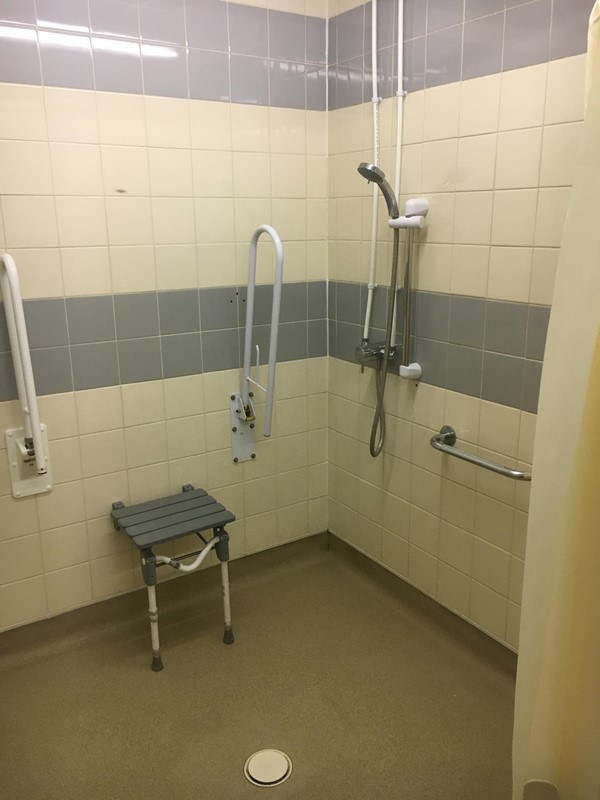 Disabled loo and shower.