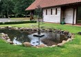 Picture of a pond at Roucan Loch Crematorium