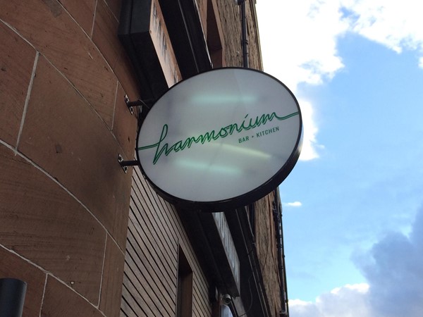 Photo of Harmonium sign.