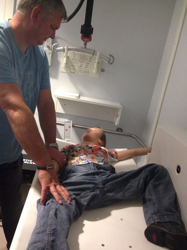 Image for review "Changing room with bench and hoist to toilet severely disabled"