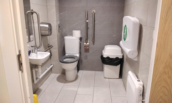 The ground floor toilet.