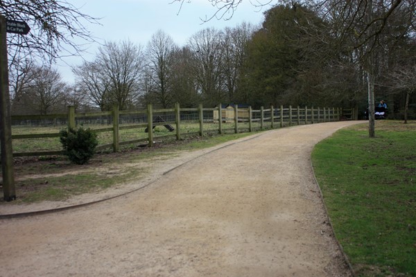 Circular path around the gardens and past the farm
