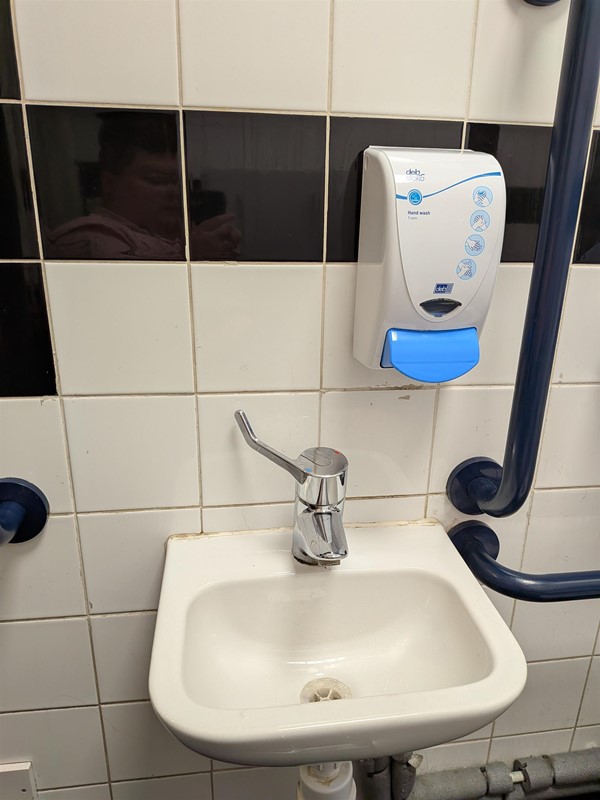 image of the sink inside the accessible bathroom