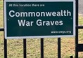 Picture of Commonwealth War Graves sign
