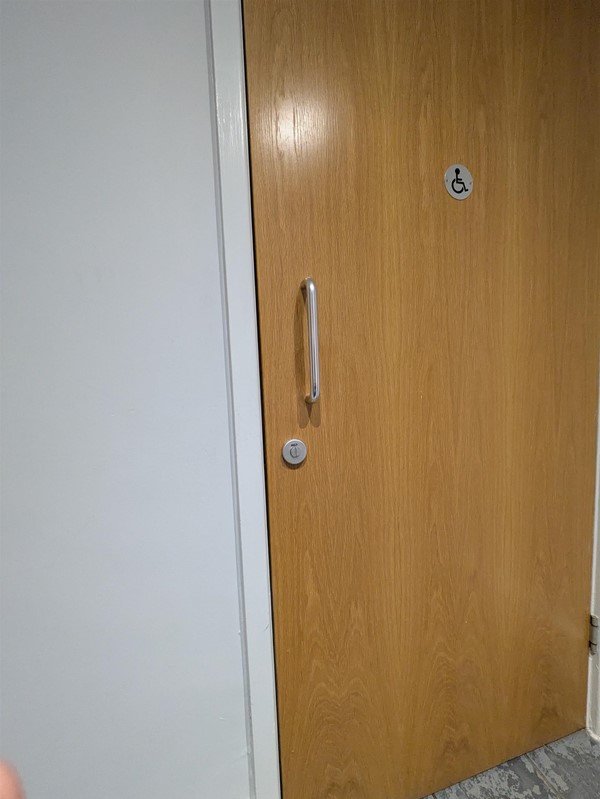 Image of door to accessible toilet