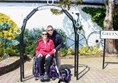 Posing under the Gretna Green arch.