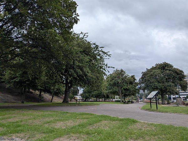 image of park as seen from Church Lane