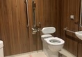 Inside accessible toilet.