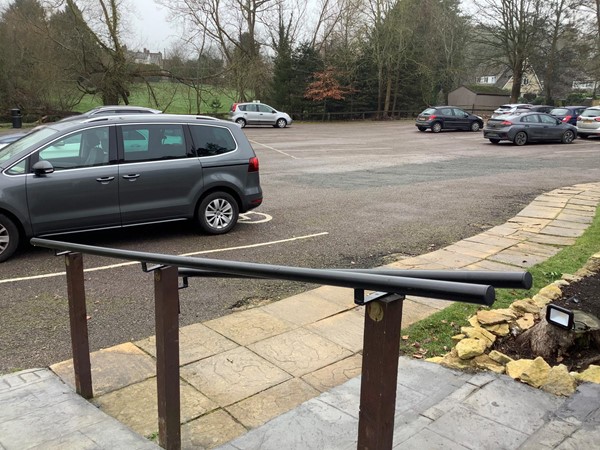 There is a huge carpark with just one disabled bay, but thats fair enough.