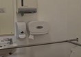 The strange alignment of all the paper towels, toilet roll holder and hand soap!