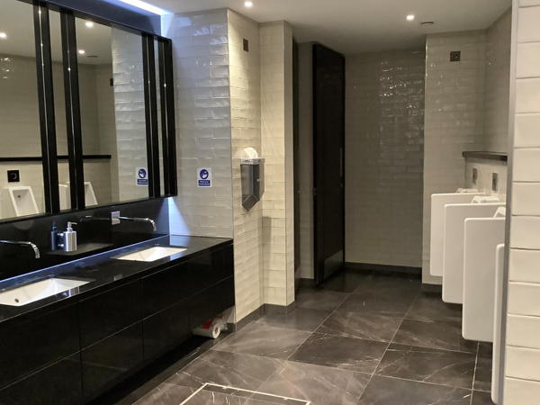Hotel communal toilets