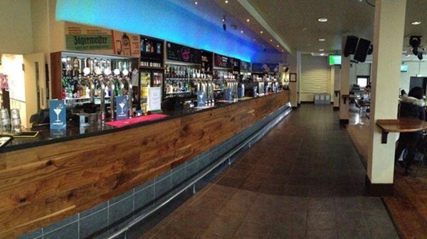 Picture of the bar at Terrace. There are a number of tables and seats that can be moved around