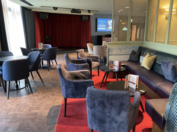 Image of an indoor seating area