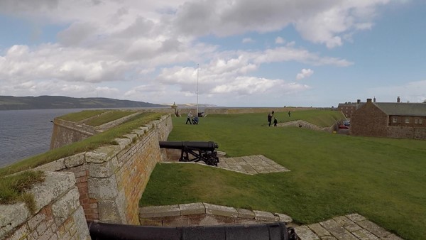Up on the battlements