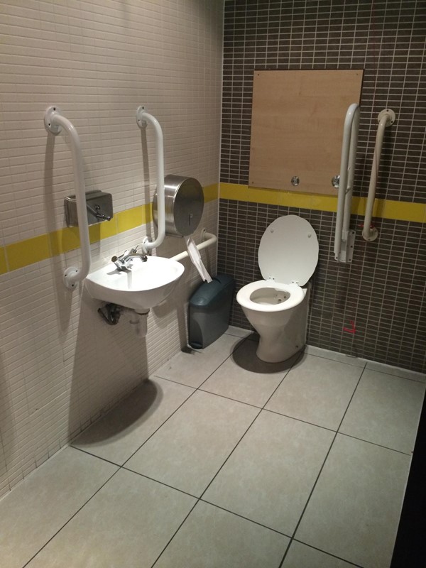 Picture of toilets in McDonalds, Princes Street