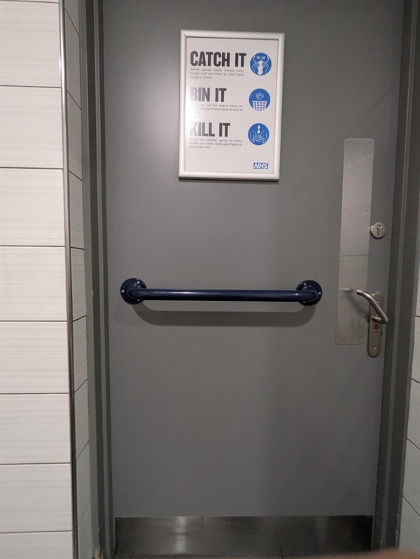 Image of door to the accessible toilet