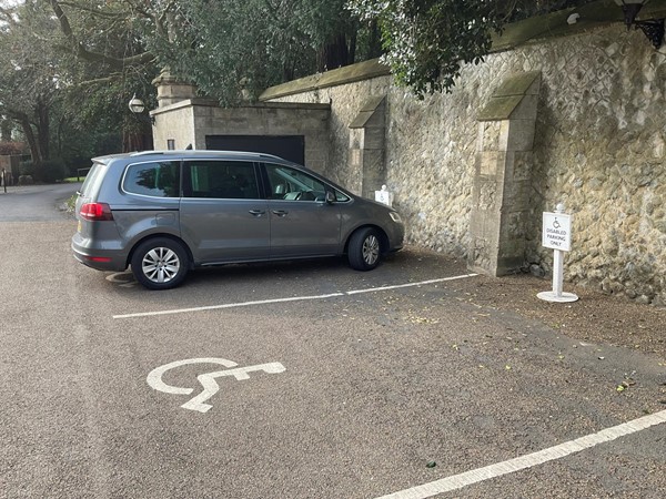 Picture of disabled parking space
