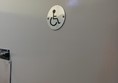 disabled sign on toilet door
