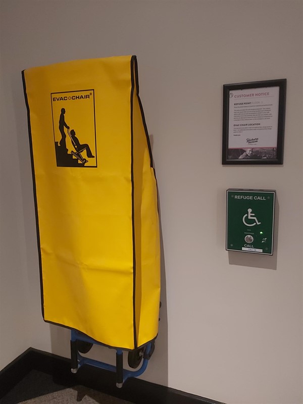Image of an evac chair