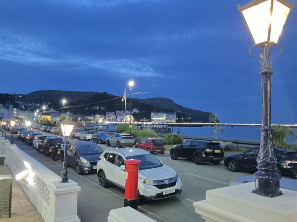 Image of a street at night