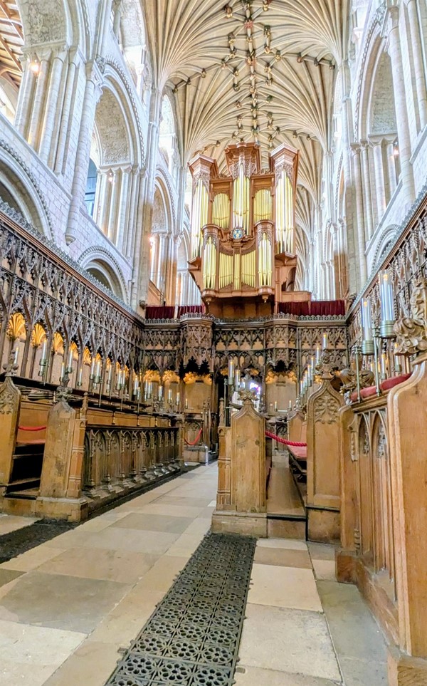 Image of the organ and choir area