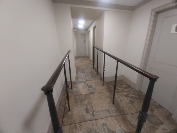 Handrails in corridor