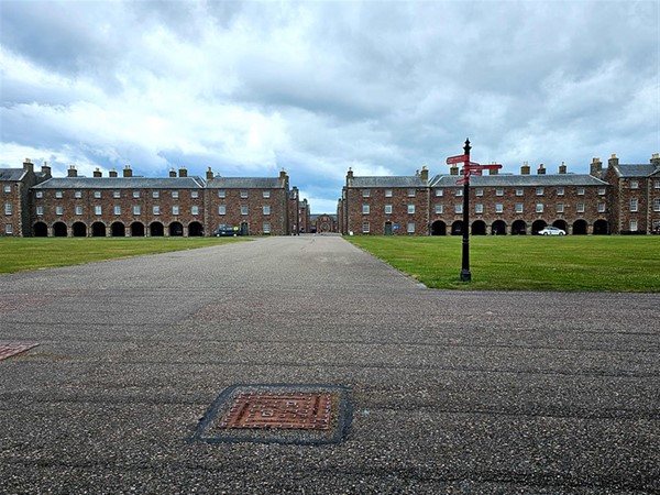 The Parade Ground, near the entrance to the fort