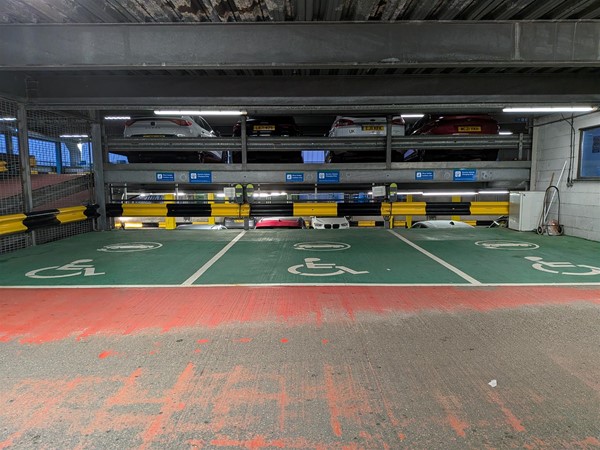 image of disabled parking bays on level 2
