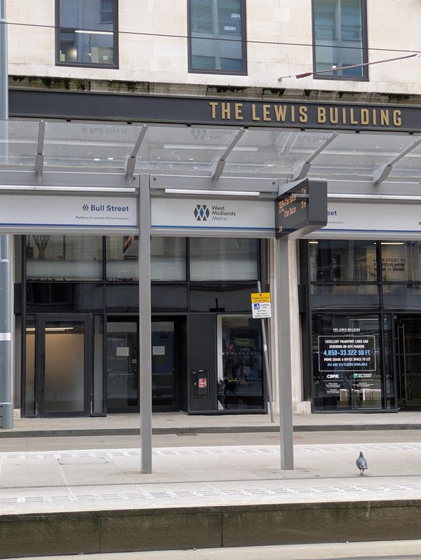 Image of tram stop shelter