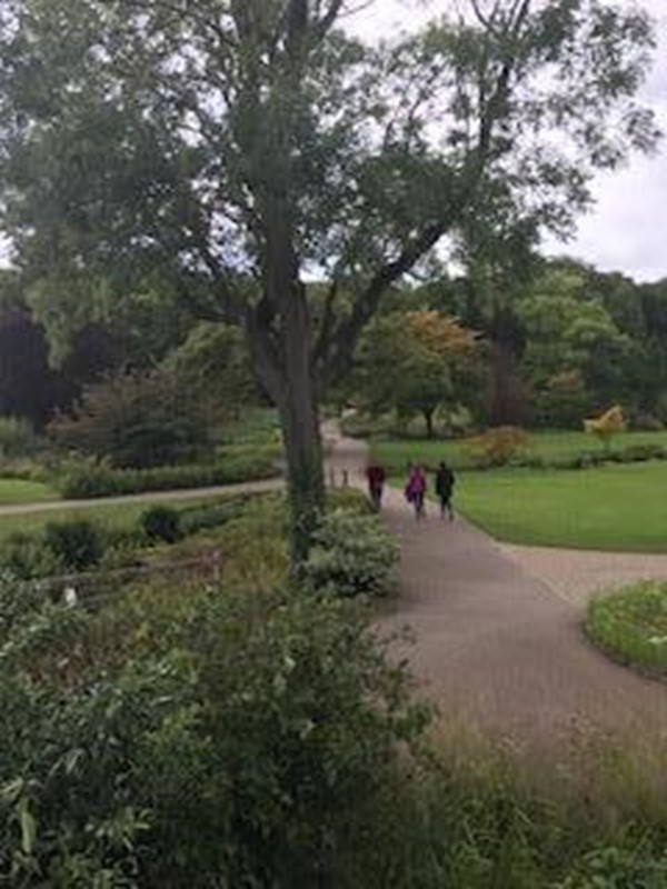 The beautiful landscaped gardens