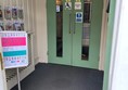 Automatic doors at entrance