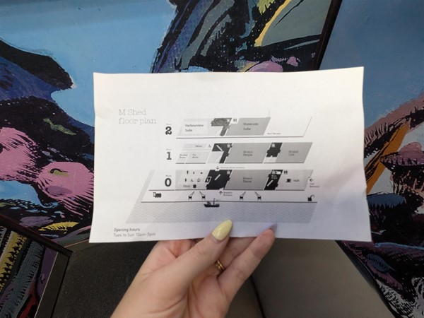 Image of map of the museum given out when you arrive
