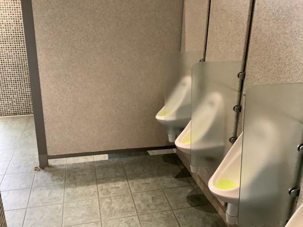 Three urinals