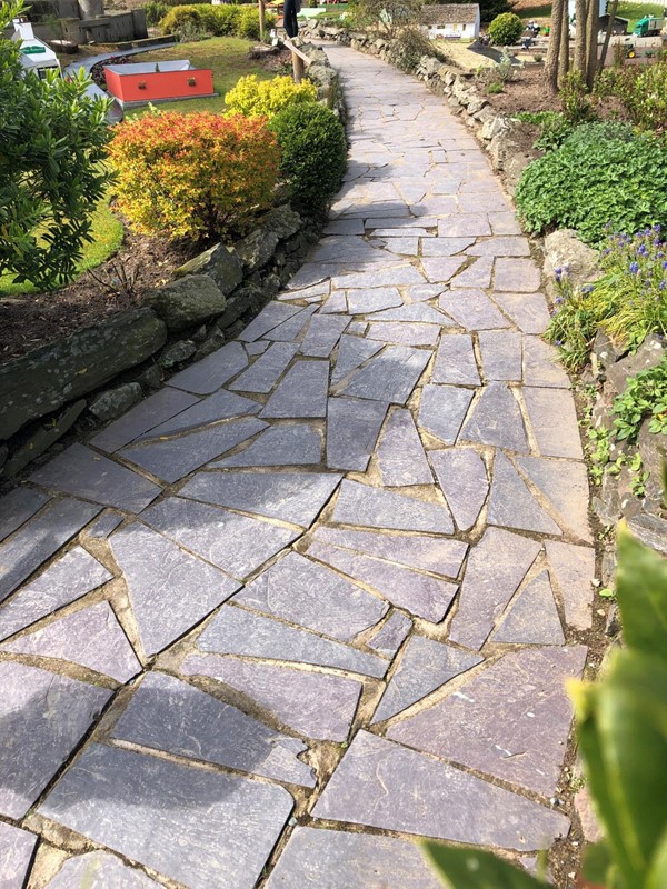 Smooth accessible pathway in village.